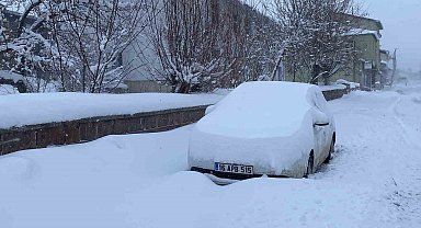 Karlıova'da kar hayatı olumsuz etkiledi, 47 köy yolu ulaşıma kapandı