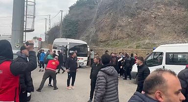 Kars 36 Spor kafilesine taraftarlardan saldırı!