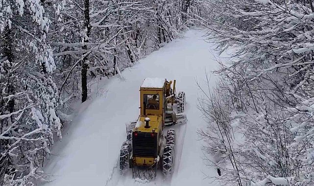 Kastamonu'da kar sebebiyle yolu kapalı köy sayısı 157'ye düştü