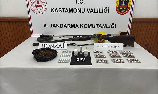 Kastamonu'da uyuşturucu ile yakalanan şüpheli şahıs tutuklandı