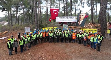 Kavaklıdere'de orman üretim tatbikatı gerçekleştirildi