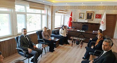 Kaymakam Kılıç cezaevi müdürüyle bir araya geldi