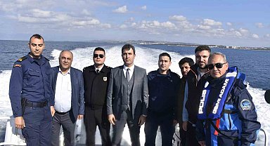 Kaymakam Kuruca, göçmen kaçakçılığına karşı denetim seyri gerçekleştirdi