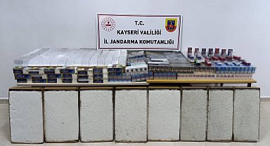 Kayseri'de 1 milyon 150 bin lira değerinde kaçak sigara ele geçirildi