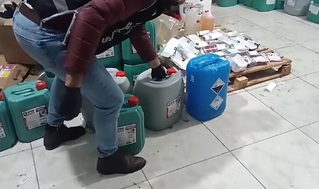 Kayseri'de tonlarca sahte parfüm ve deterjan ele geçirildi