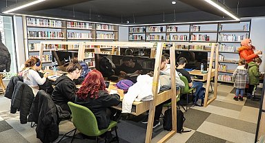 Kayserili öğrencinin çalışma adresi Talas kütüphaneleri