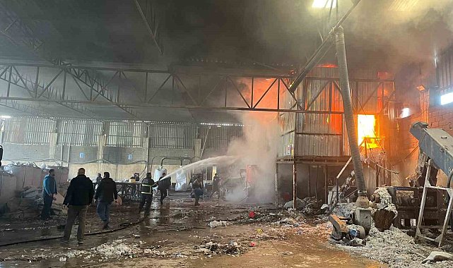 Kırıkhan'da Hurdacılar Sitesi'nde yangın