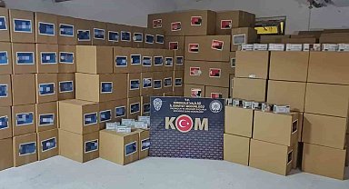 Kırıkkale'de 2 milyon 140 bin makaron ele geçirildi: 2 gözaltı