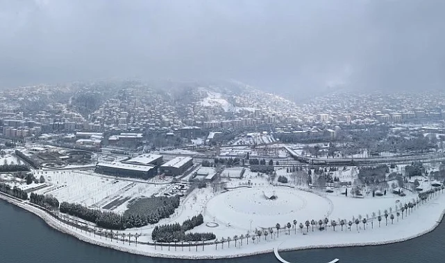 Kocaeli beyaz örtü ile kaplandı! Manzaralar ölümsüzleştirildi!