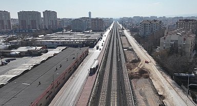 KONYARAY Banliyö Hattı'nın birinci etabı 23 kilometreye yükseldi