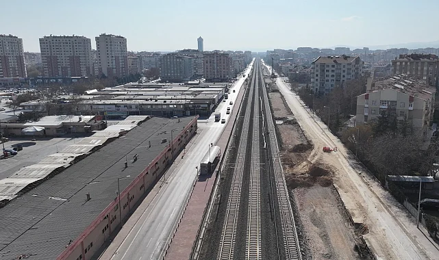 KONYARAY Banliyö Hattı'nın birinci etabı 23 kilometreye yükseldi