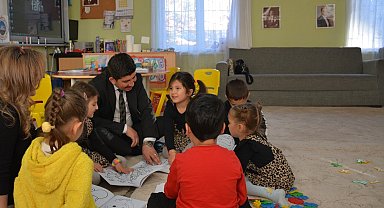 Köyceğiz İlçe Milli Eğitim Müdürü Karahan, miniklerle ikinci dönemi başlattı