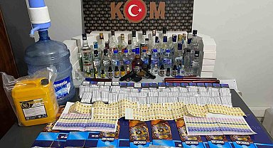 Kütahya'da sahte alkol ve sigara operasyonu: 2 kişi tutuklandı