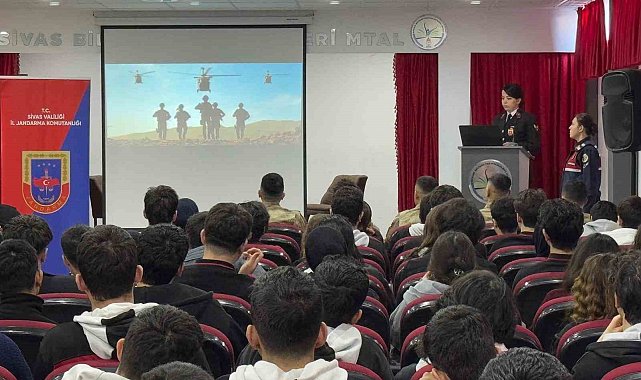 Lise öğrencilerine Jandarma anlatıldı