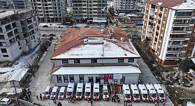 Malatya'ya gönderilen yeni ambulanslara göreve başladı