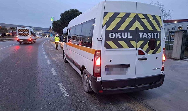 Manisa'da denetlenen 187 okul servisinden 6'sına ceza kesildi
