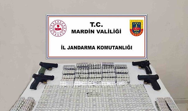 Mardin'de 4 adet ruhsatsız tabanca ve uyuşturucu ele geçirildi: 2 tutuklama
