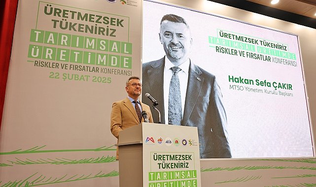 Mersin'de 'Üretmezsek Tükeniriz Tarım Konferansı' düzenlendi