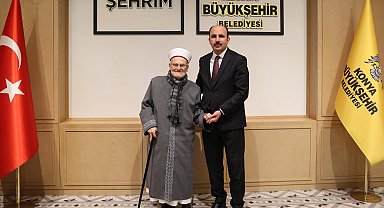 Mescid-i Aksa İmamı Şeyh İkrime Sabri Başkan Altay'ı ziyaret etti