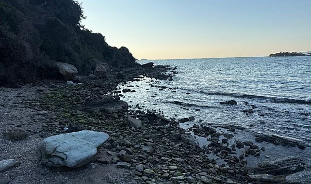 Milas Boğaziçi'nde deniz suyu çekildi