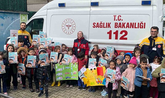Miniklerde '112 Acil' farkındalığı oluşuyor