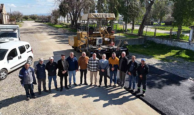 Nazilli'de atıl makineler tamir edildi, ilk asfalt serimi başladı