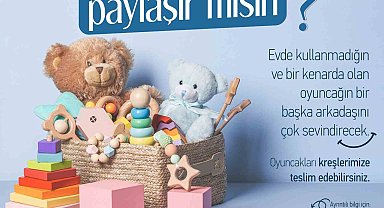 Odunpazarı Belediyesi'nden çocuklarla oyuncak dayanışması