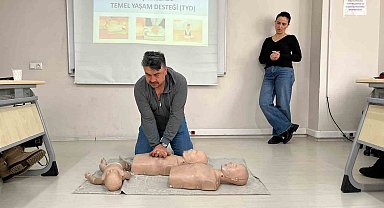 Odunpazarı Belediyesi'nden personeline ilk yardım eğitimi