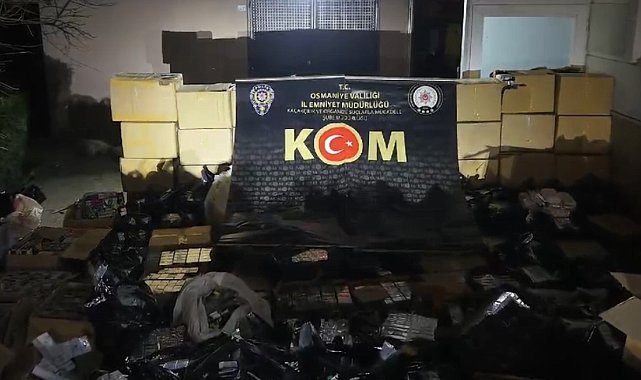 Osmaniye'de tırda 146 bin 800 paket kaçak sigara ele geçirildi