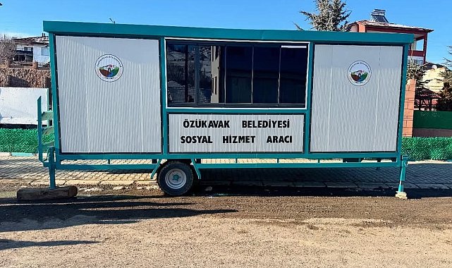 Özükavak Belediyesi sosyal hizmet aracı hizmete sunuldu