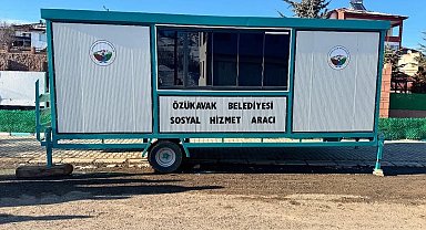 Özükavak Belediyesi sosyal hizmet aracı hizmete sunuldu