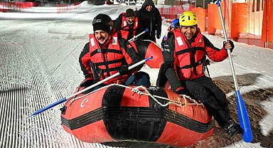Palandöken'de botla kar raftingi