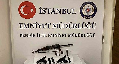 Pendik'te ruhsatsız silah operasyonu: 2 şüpheli yakalandı