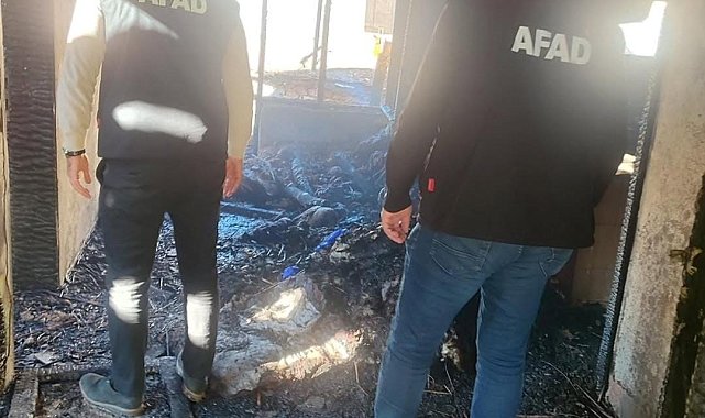 Pervari'deki ev yangını sonrası AFAD hasar tespit çalışmalarını tamamladı