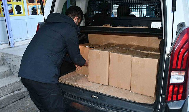Polis memuru Şırnak'ta 50 aileye gıda yardımında bulundu