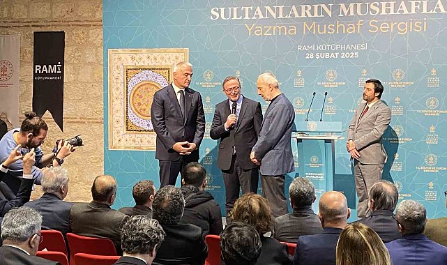 "Sultanların Mushafları" özel sergisi Rami Kütüphanesi'nde açıldı