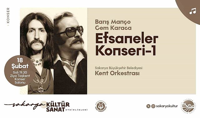Sakarya'da vatandaşlara konser dolu akşam