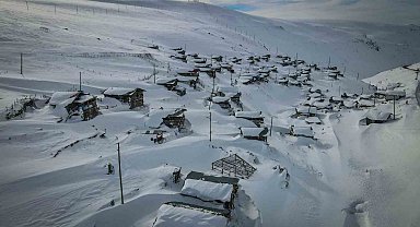 Sakin şehir Şavşat'ın kış manzaraları büyülüyor