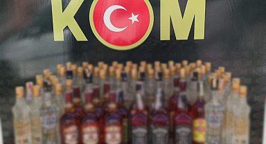 Salihli'de sahte bandrollü içkiler ele geçirildi