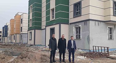 Samsat'ta sosyal konut yapımı hızla ilerliyor