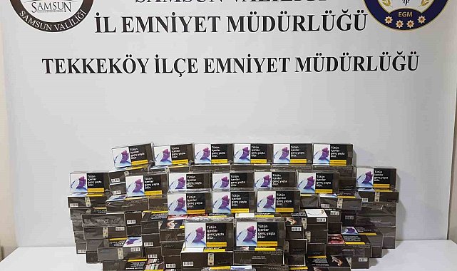 Samsun'da 20 bin adet doldurulmuş kaçak makaron ele geçirildi