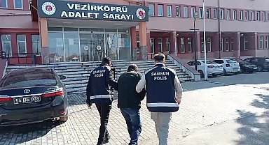 Samsun'da 25 yıl 73 ay hapis cezası bulunan hükümlü yakalandı