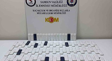 Samsun'da kaçak cep telefonu operasyonu
