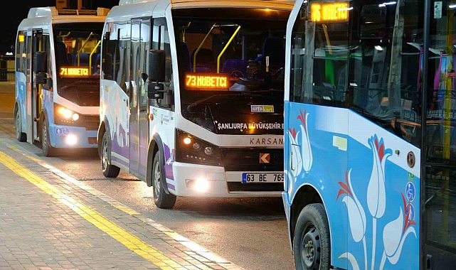 Şanlıurfa'da gece ulaşımı başladı