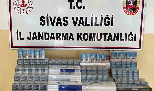 Sivas'ta bir ayda 2 bin 510 paket kaçak sigara ele geçirildi