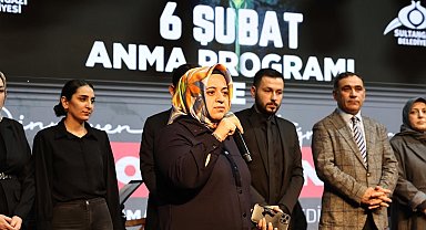 Sultangazi'de 6 Şubat deprem şehitleri anıldı