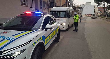 Sultanhisar'da okul servis araçları denetlendi
