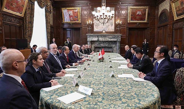 TBMM Başkanı Kurtulmuş, Tokyo'da Japonya Danışma Meclisi Başkanı Sekiguchi ile görüştü