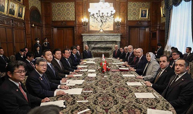 TBMM Başkanı Kurtulmuş, Tokyo'da Japonya Temsilciler Meclisi Başkanı Nukaga ile görüştü
