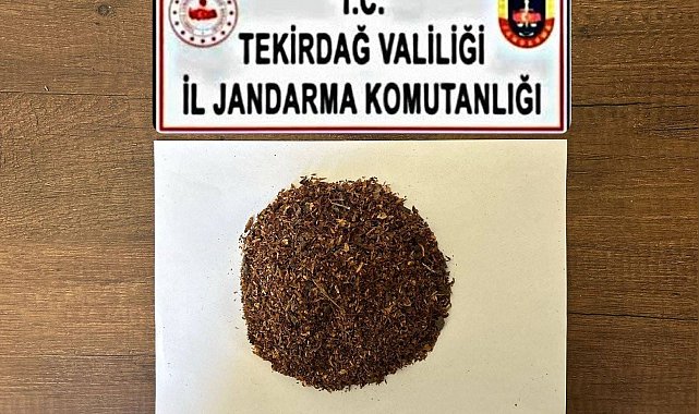 Tekirdağ'da jandarmadan uyuşturucu operasyonu: Çok sayıda madde ele geçirildi